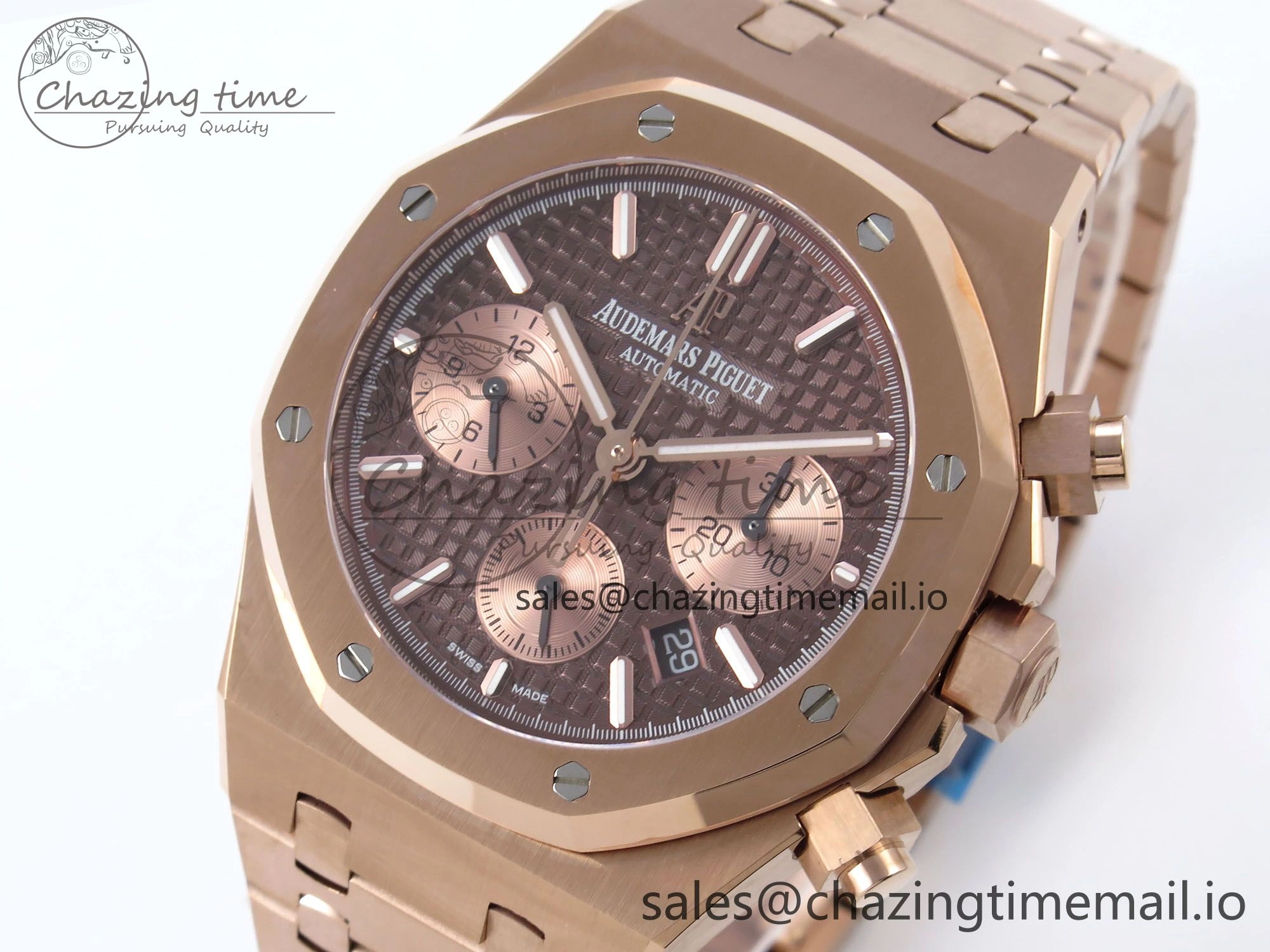 Royal Oak Chrono 26331 RG BF Best Edition Brown RG Dial on RG Bracelet SH7750