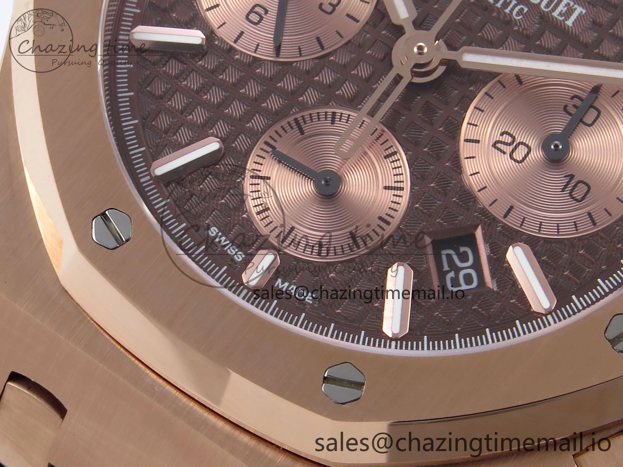 Royal Oak Chrono 26331 RG BF Best Edition Brown RG Dial on RG Bracelet SH7750