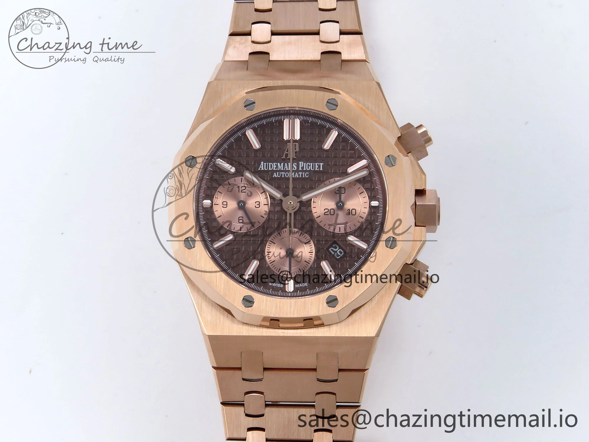 Royal Oak Chrono 26331 RG BF Best Edition Brown RG Dial on RG Bracelet SH7750