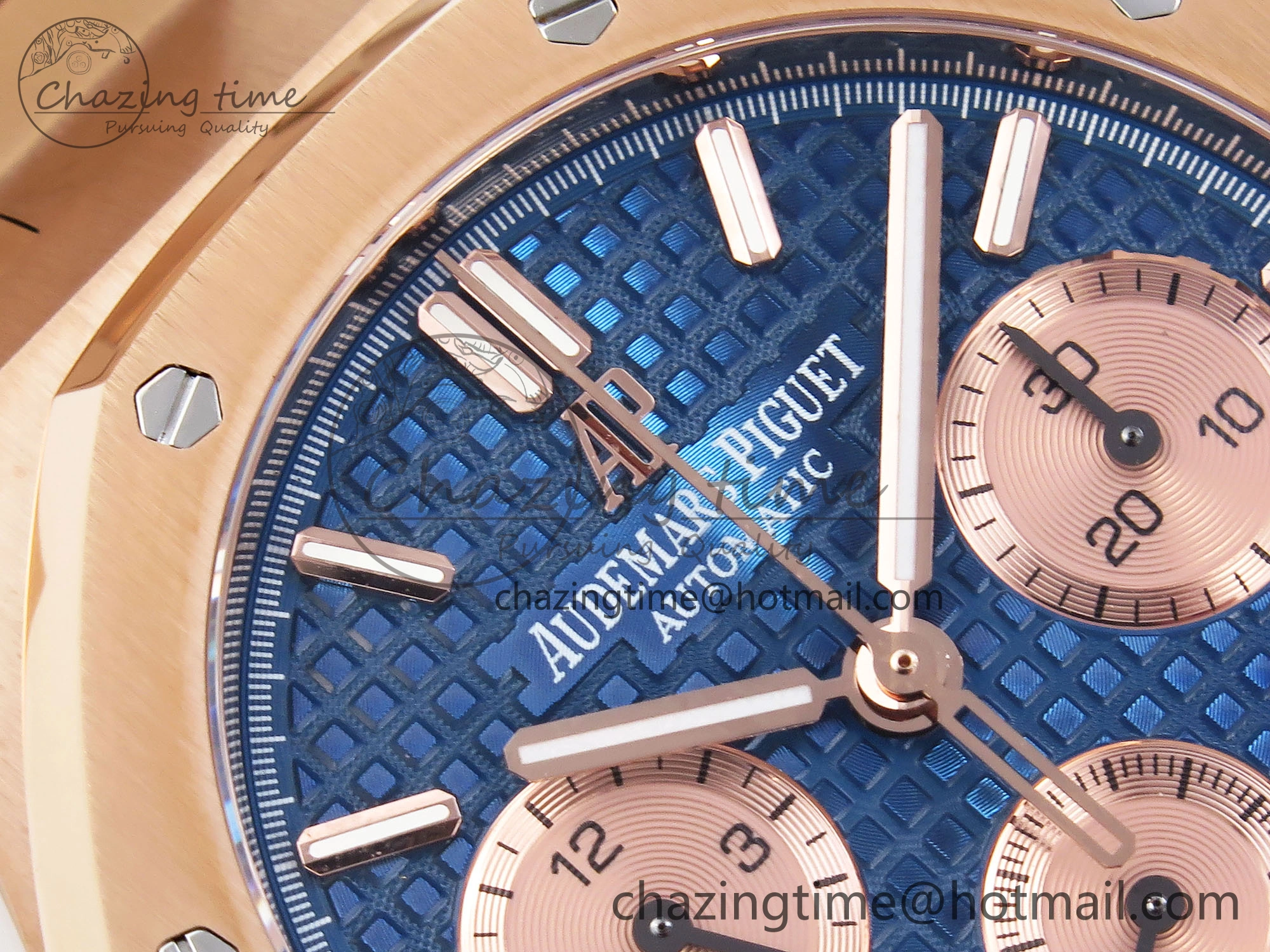 Royal Oak Chrono 26331ST RG IPF 1:1 Best Edition Blue Dial on RG Bracelet A7750