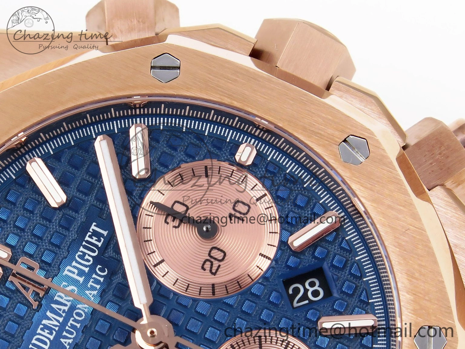 Royal Oak Chrono 26331ST RG IPF 1:1 Best Edition Blue Dial on RG Bracelet A7750