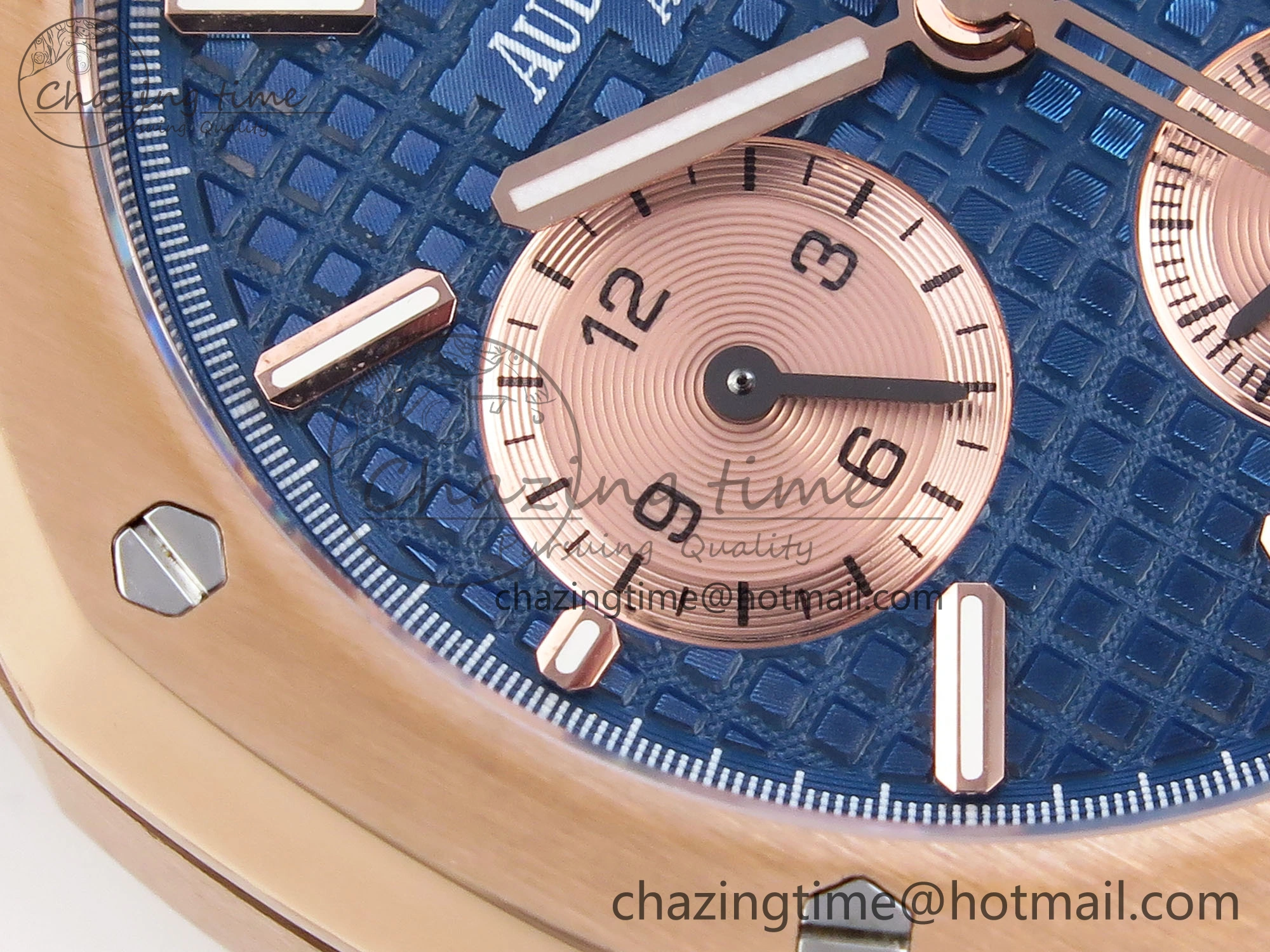 Royal Oak Chrono 26331ST RG IPF 1:1 Best Edition Blue Dial on RG Bracelet A7750