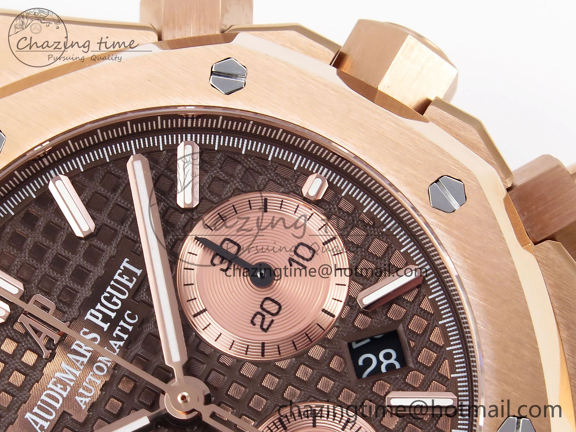 Royal Oak Chrono 26331ST RG IPF 1:1 Best Edition Brown Dial on RG Bracelet A7750