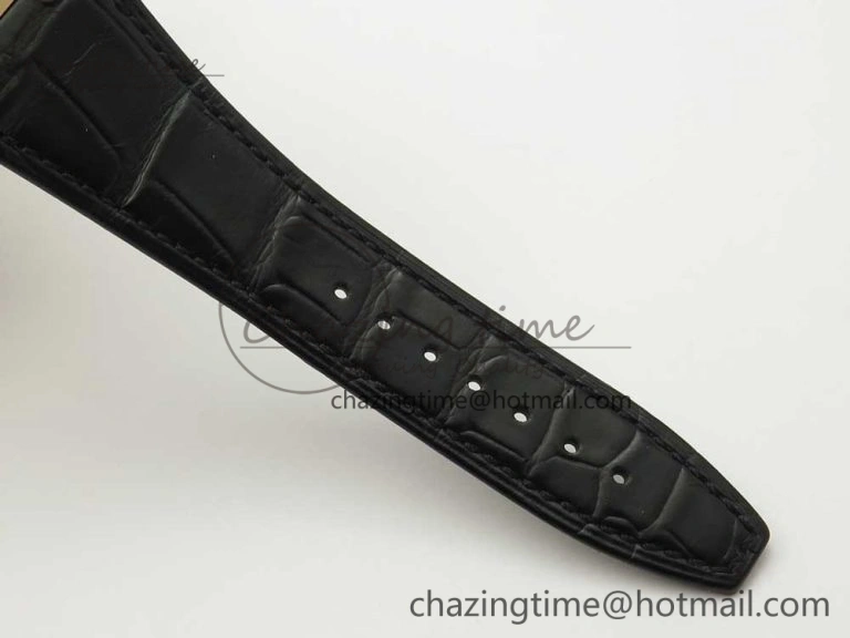 Royal Oak Chrono 26331ST RG OMF 1:1 Best Edition Black Dial on Black Leather Strap A7750(Free Rubber Strap)