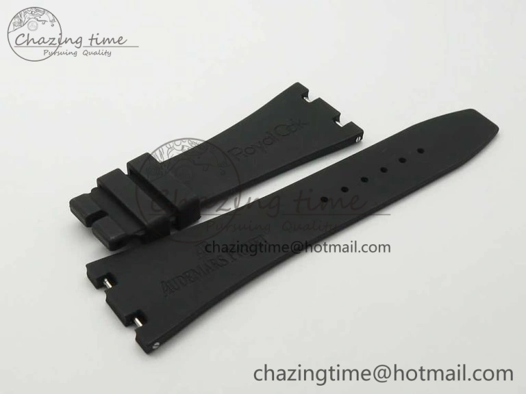 Royal Oak Chrono 26331ST RG OMF 1:1 Best Edition Black Dial on Black Leather Strap A7750(Free Rubber Strap)