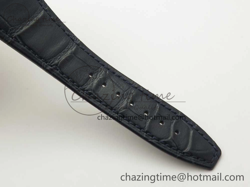 Royal Oak Chrono 26331ST RG OMF 1:1 Best Edition Blue Dial on Blue Leather Strap A7750(Free Rubber Strap)