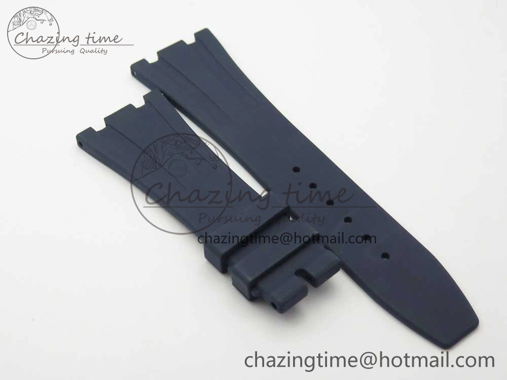 Royal Oak Chrono 26331ST RG OMF 1:1 Best Edition Blue Dial on Blue Leather Strap A7750(Free Rubber Strap)