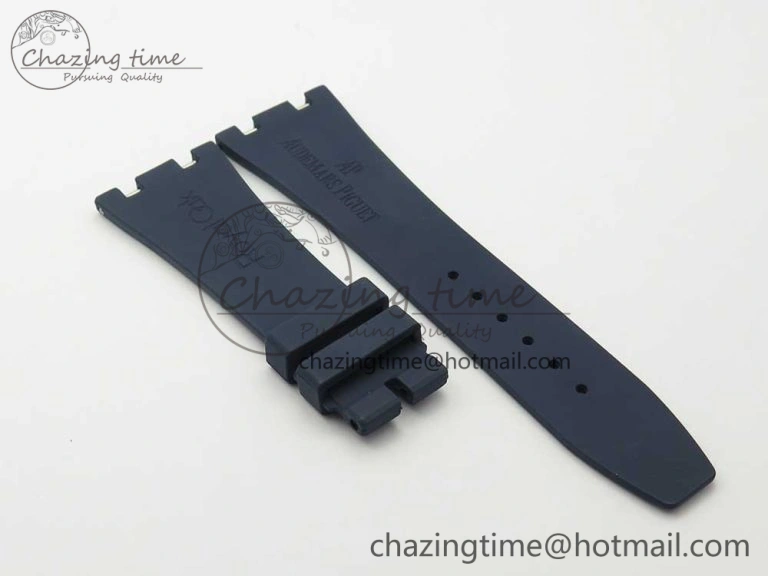 Royal Oak Chrono 26331ST RG OMF 1:1 Best Edition Blue Dial on Blue Leather Strap A7750(Free Rubber Strap)