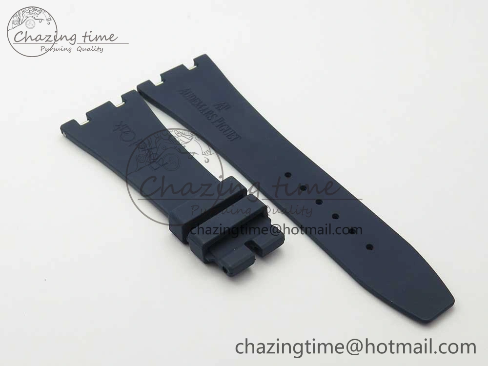 Royal Oak Chrono 26331ST RG OMF 1:1 Best Edition Blue Dial on Blue Leather Strap A7750(Free Rubber Strap)