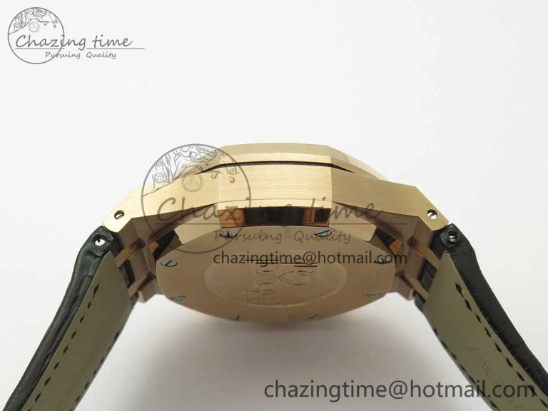 Royal Oak Chrono 26331ST RG OMF 1:1 Best Edition Brown Dial on Brown Leather Strap A7750(Free Rubber Strap)