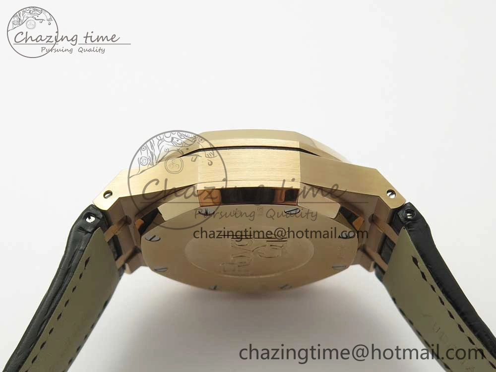 Royal Oak Chrono 26331ST RG OMF 1:1 Best Edition Brown Dial on Brown Leather Strap A7750(Free Rubber Strap)