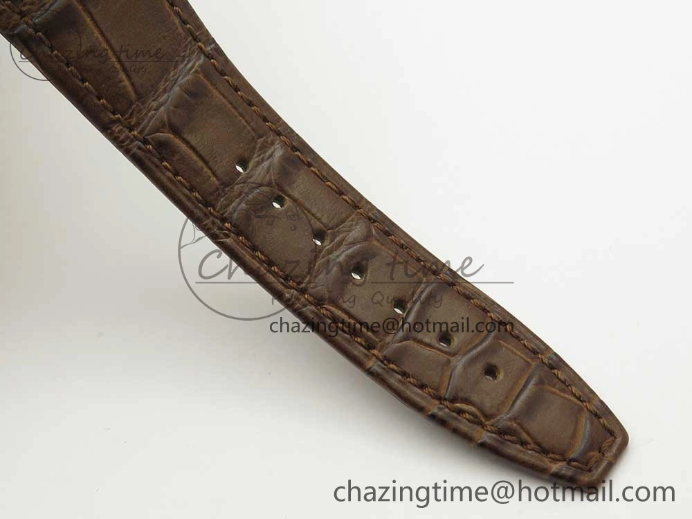 Royal Oak Chrono 26331ST RG OMF 1:1 Best Edition Brown Dial on Brown Leather Strap A7750(Free Rubber Strap)