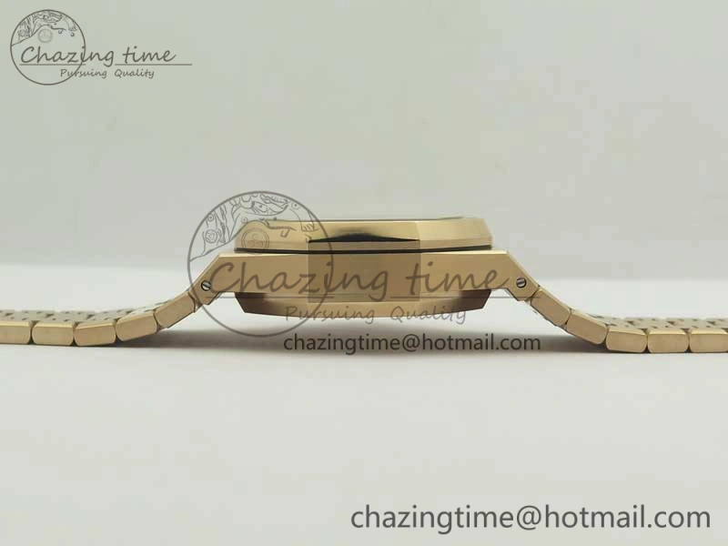 Royal Oak Chrono 26331ST RG OMF 1:1 Best Edition Brown Gold Dial on SS Bracelet A7750