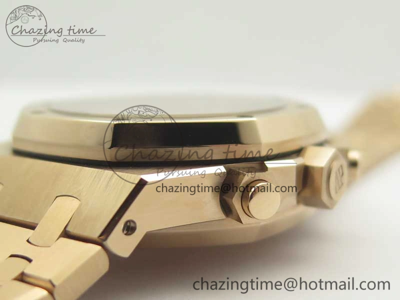 Royal Oak Chrono 26331ST RG OMF 1:1 Best Edition White Gold Dial on SS Bracelet A7750