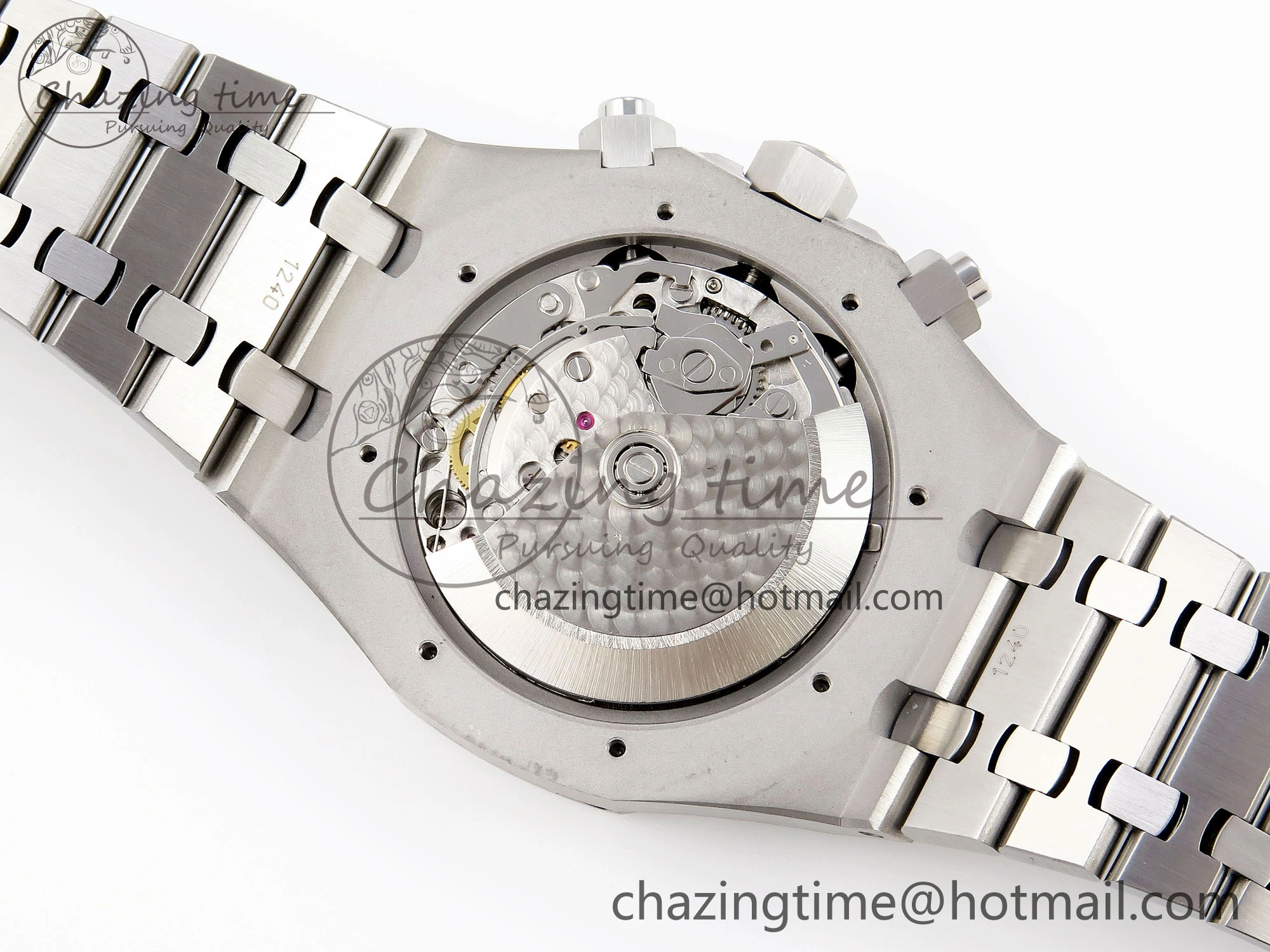 Royal Oak Chrono 26331ST SS IPF 1:1 Best Edition Black Dial Blue Subdial on SS Bracelet A7750