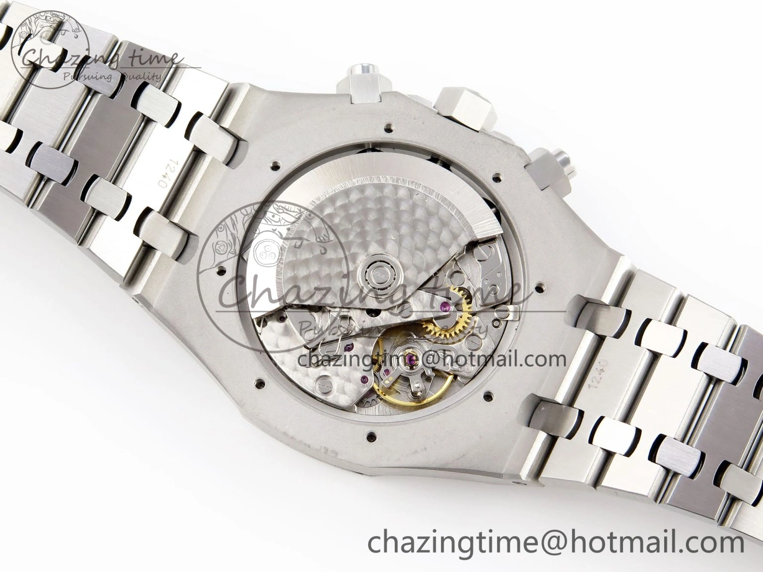 Royal Oak Chrono 26331ST SS IPF 1:1 Best Edition Black Dial Blue Subdial on SS Bracelet A7750
