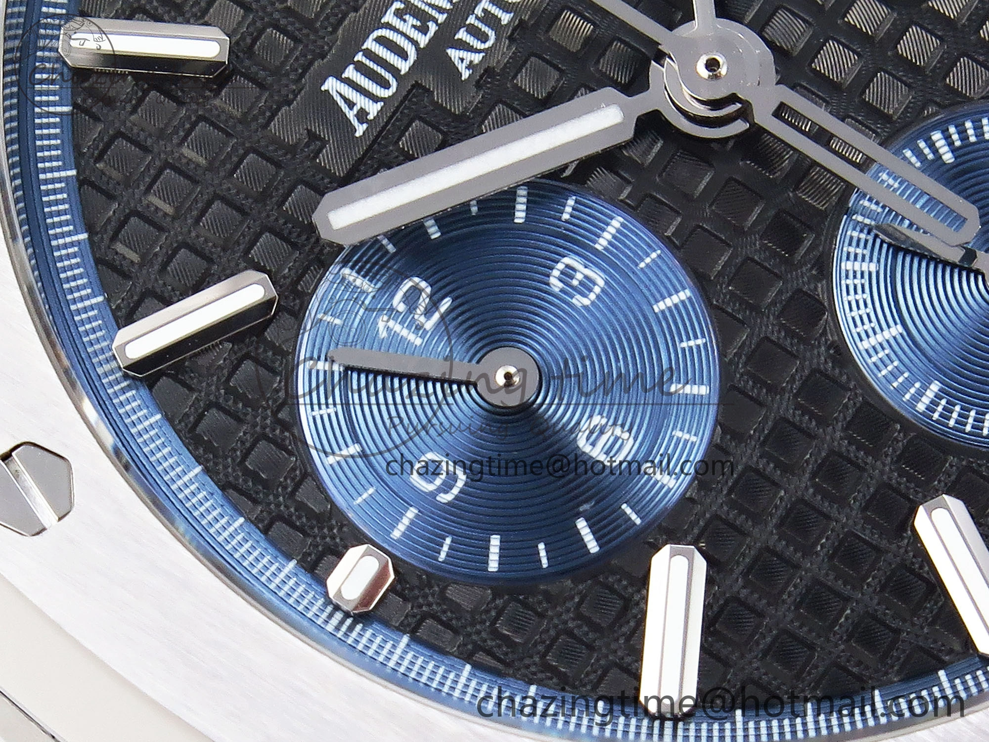 Royal Oak Chrono 26331ST SS IPF 1:1 Best Edition Black Dial Blue Subdial on SS Bracelet A7750