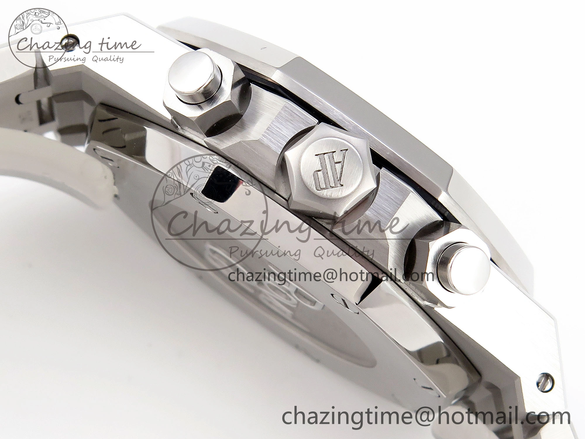 Royal Oak Chrono 26331ST SS IPF 1:1 Best Edition Black Dial Blue Subdial on SS Bracelet A7750