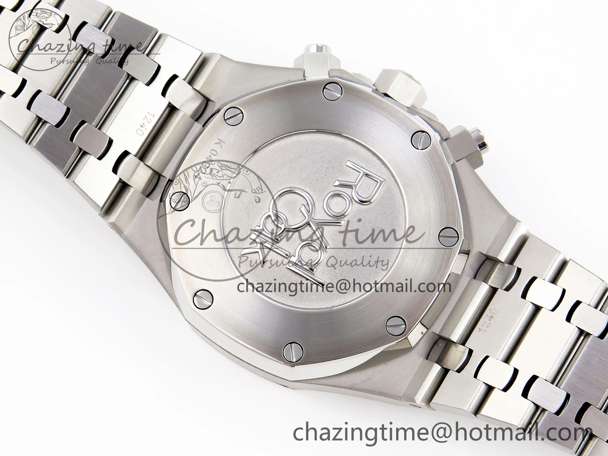 Royal Oak Chrono 26331ST SS IPF 1:1 Best Edition Black Dial White Subdial on SS Bracelet A7750