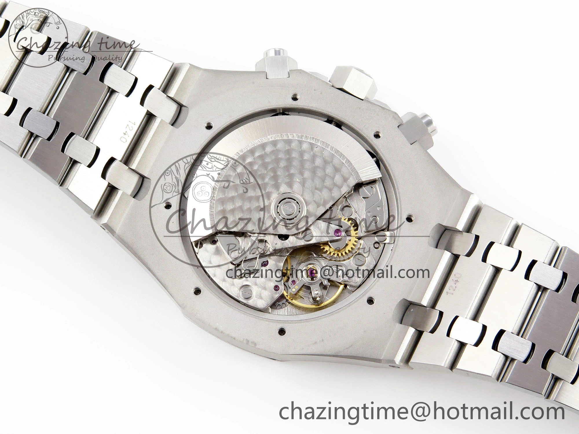 Royal Oak Chrono 26331ST SS IPF 1:1 Best Edition Black Dial White Subdial on SS Bracelet A7750