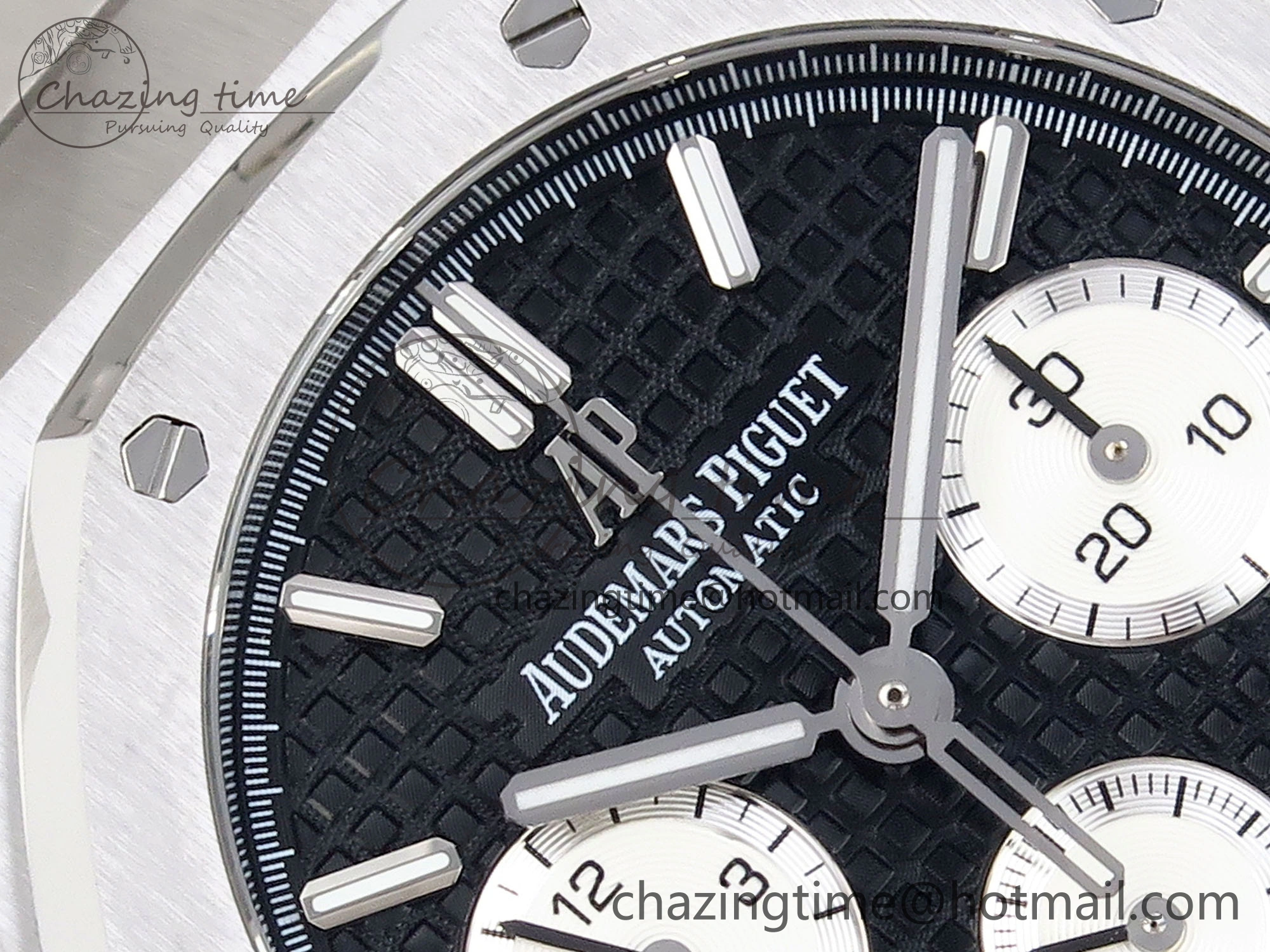 Royal Oak Chrono 26331ST SS IPF 1:1 Best Edition Black Dial White Subdial on SS Bracelet A7750