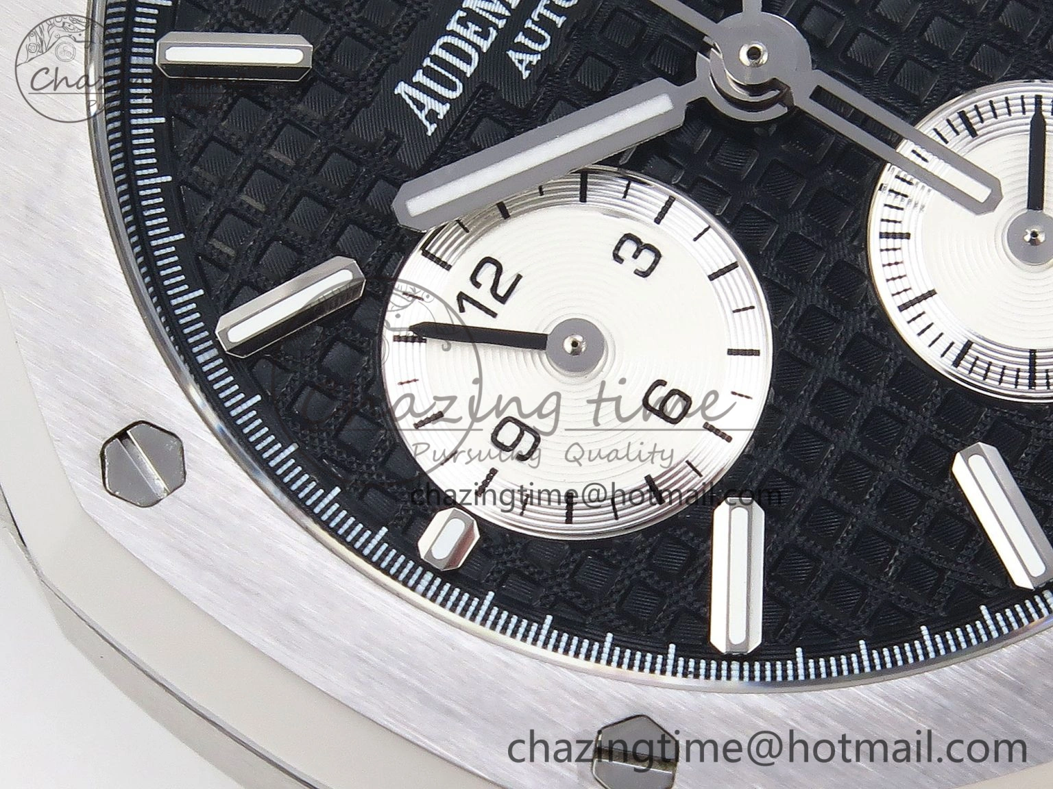 Royal Oak Chrono 26331ST SS IPF 1:1 Best Edition Black Dial White Subdial on SS Bracelet A7750