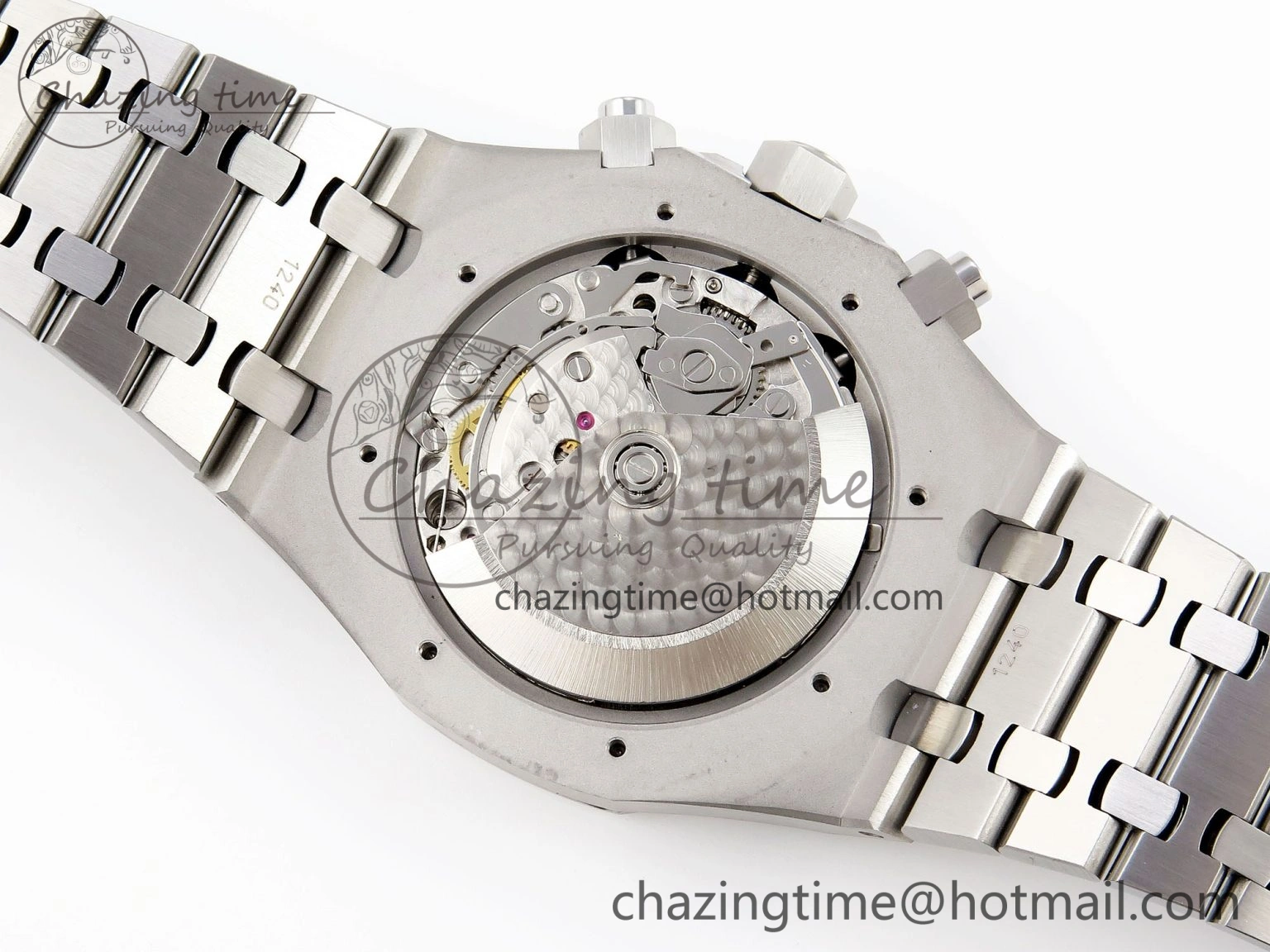 Royal Oak Chrono 26331ST SS IPF 1:1 Best Edition Blue Dial White Subdial on SS Bracelet A7750