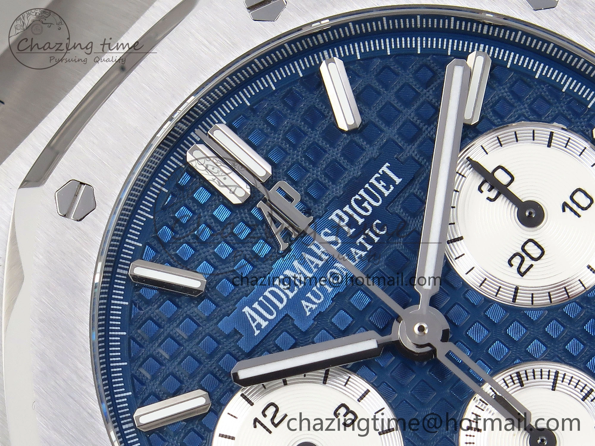 Royal Oak Chrono 26331ST SS IPF 1:1 Best Edition Blue Dial White Subdial on SS Bracelet A7750