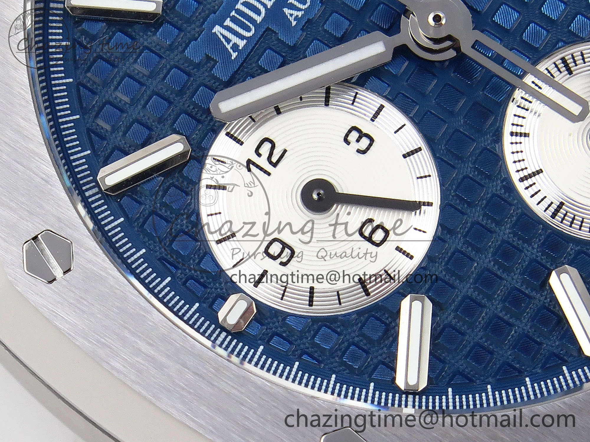 Royal Oak Chrono 26331ST SS IPF 1:1 Best Edition Blue Dial White Subdial on SS Bracelet A7750