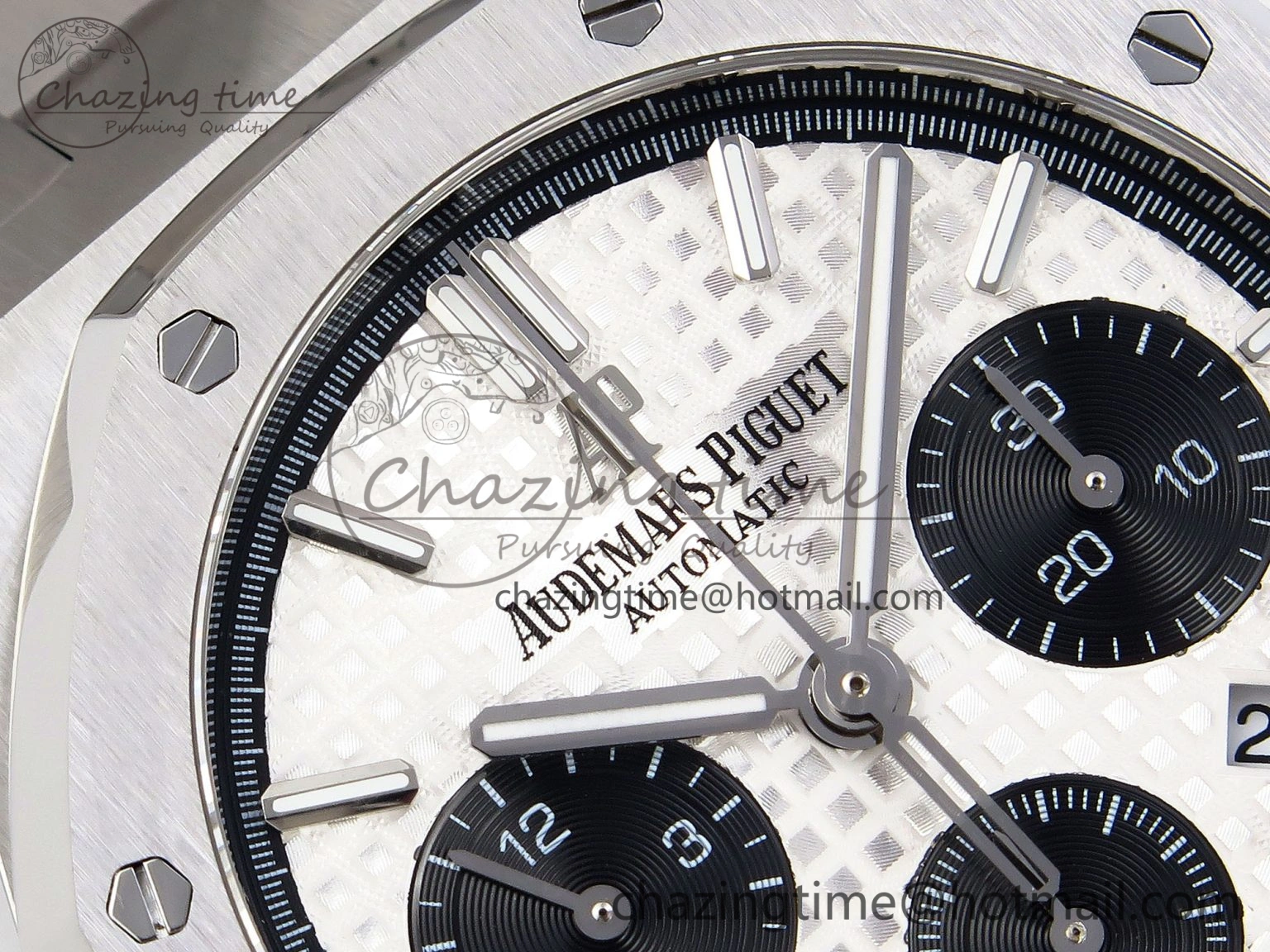 Royal Oak Chrono 26331ST SS IPF 1:1 Best Edition White Dial Black Subdial on SS Bracelet A7750
