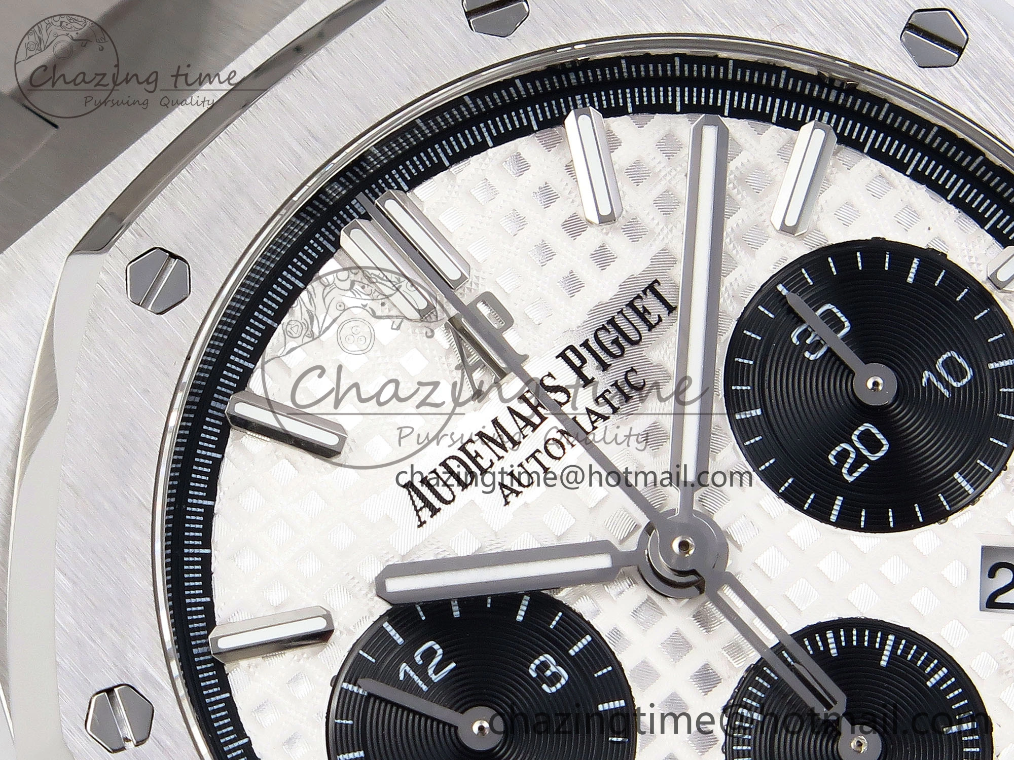 Royal Oak Chrono 26331ST SS IPF 1:1 Best Edition White Dial Black Subdial on SS Bracelet A7750