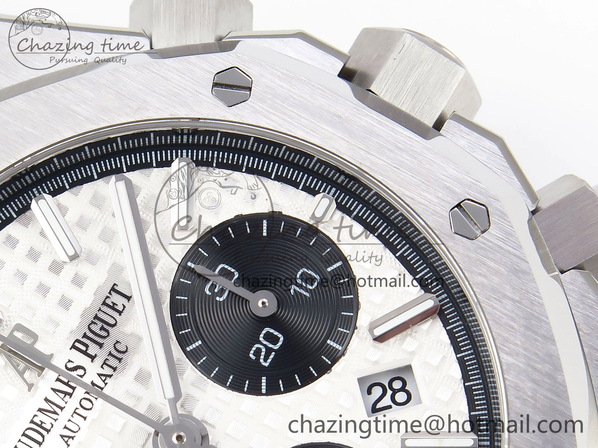 Royal Oak Chrono 26331ST SS IPF 1:1 Best Edition White Dial Black Subdial on SS Bracelet A7750