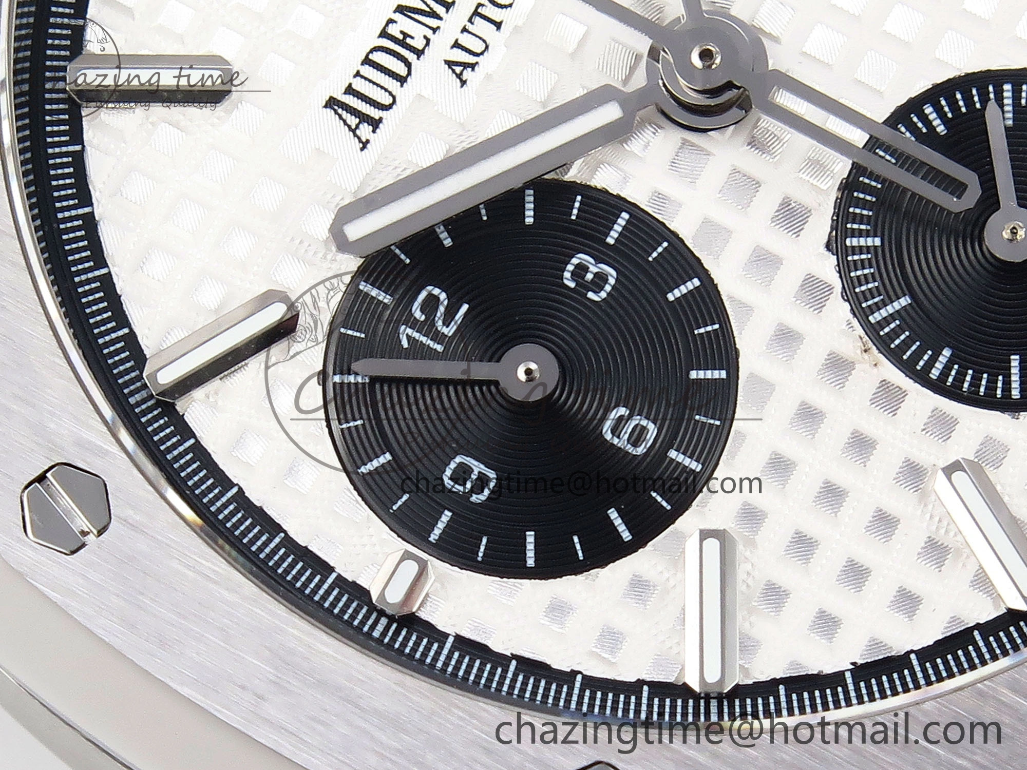Royal Oak Chrono 26331ST SS IPF 1:1 Best Edition White Dial Black Subdial on SS Bracelet A7750