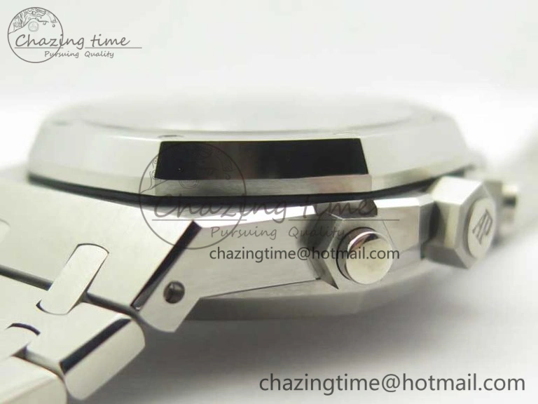 Royal Oak Chrono 26331ST SS OMF 1:1 Best Edition Black White Dial on SS Bracelet A7750