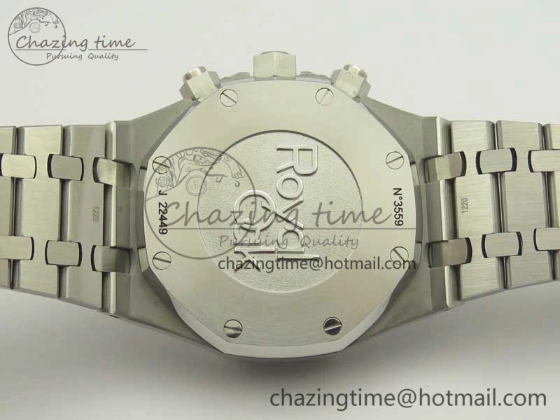 Royal Oak Chrono 26331ST SS OMF 1:1 Best Edition Black White Dial on SS Bracelet A7750