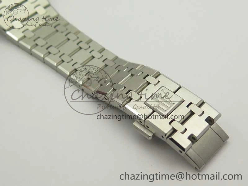 Royal Oak Chrono 26331ST SS OMF 1:1 Best Edition Black White Dial on SS Bracelet A7750