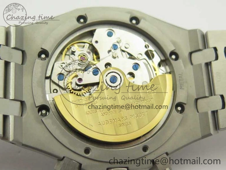 Royal Oak Chrono 26331ST SS OMF 1:1 Best Edition Black White Dial on SS Bracelet A7750