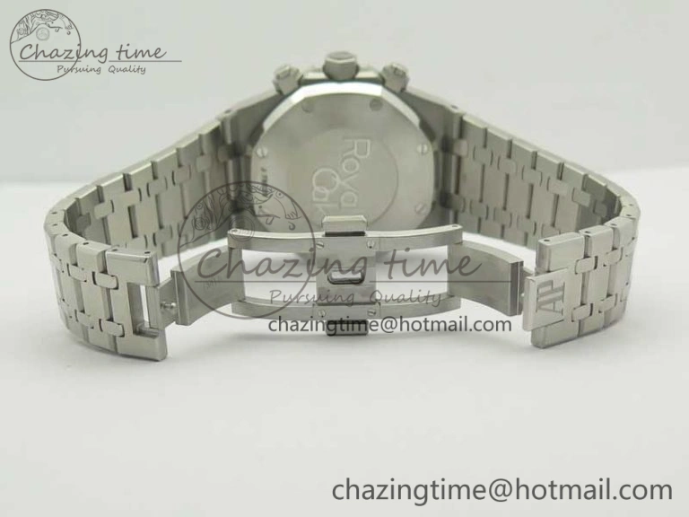 Royal Oak Chrono 26331ST SS OMF 1:1 Best Edition Black White Dial on SS Bracelet A7750