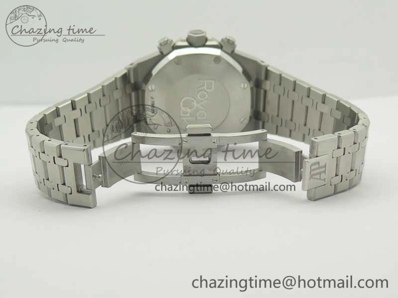 Royal Oak Chrono 26331ST SS OMF 1:1 Best Edition Black White Dial on SS Bracelet A7750