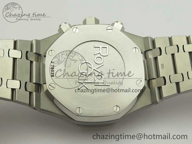 Royal Oak Chrono 26331ST SS OMF 1:1 Best Edition Black White Dial on SS Bracelet A7750