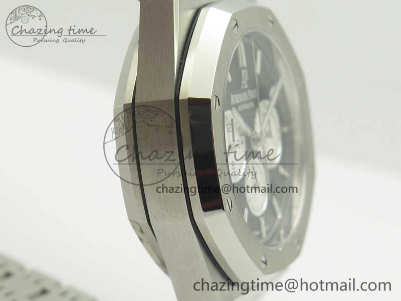 Royal Oak Chrono 26331ST SS OMF 1:1 Best Edition Black White Dial on SS Bracelet A7750