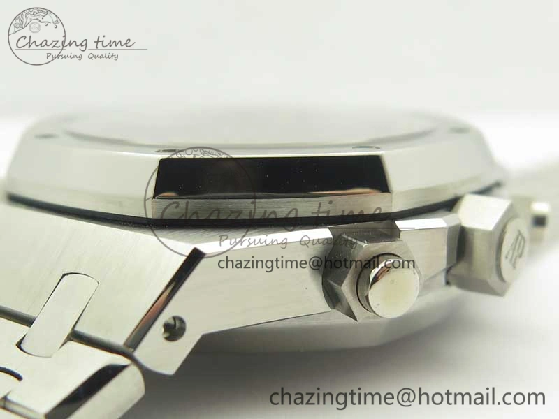 Royal Oak Chrono 26331ST SS OMF 1:1 Best Edition Black White Dial on SS Bracelet A7750