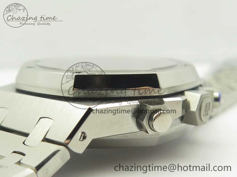 Royal Oak Chrono 26331ST SS OMF 1:1 Best Edition Blue White Dial on SS Bracelet A7750
