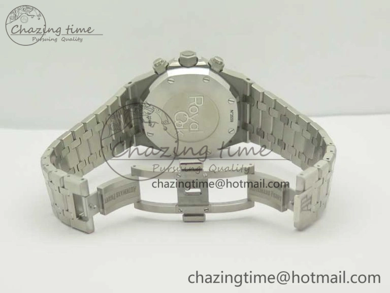 Royal Oak Chrono 26331ST SS OMF 1:1 Best Edition Blue White Dial on SS Bracelet A7750