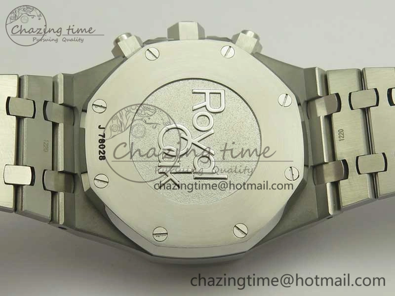 Royal Oak Chrono 26331ST SS OMF 1:1 Best Edition Blue White Dial on SS Bracelet A7750