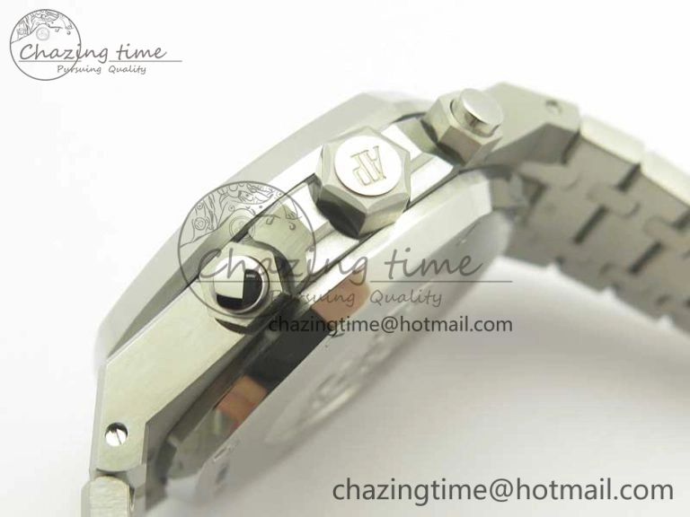 Royal Oak Chrono 26331ST SS OMF 1:1 Best Edition Blue White Dial on SS Bracelet A7750