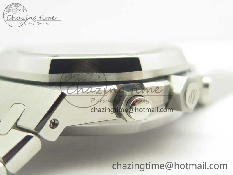 Royal Oak Chrono 26331ST SS OMF 1:1 Best Edition White Black Dial on SS Bracelet A7750