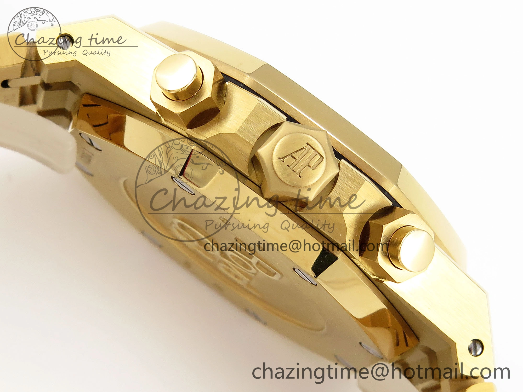 Royal Oak Chrono 26331ST YG IPF 1:1 Best Edition Blue Dial Gold Subdial on YG Bracelet A7750