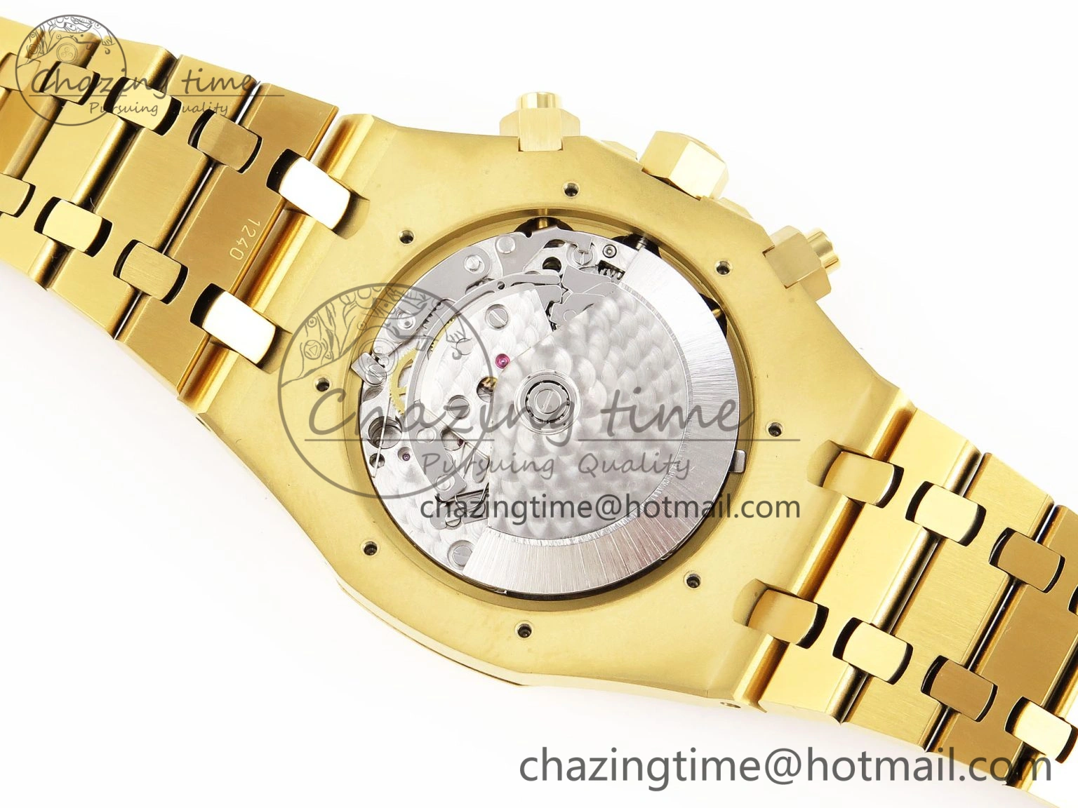 Royal Oak Chrono 26331ST YG IPF 1:1 Best Edition Blue Dial Gold Subdial on YG Bracelet A7750