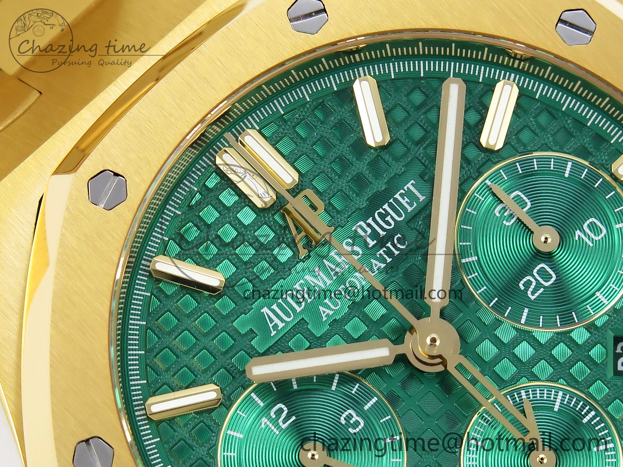 Royal Oak Chrono 26331ST YG IPF 1:1 Best Edition Green Dial on YG Bracelet A7750